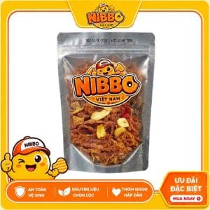 Khô Heo Cháy Tỏi Thơm Ngon Đậm Vị NIBBO